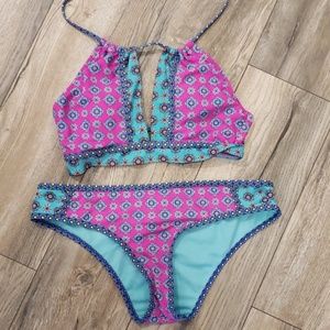 Hobie high neck keyhole bikini
